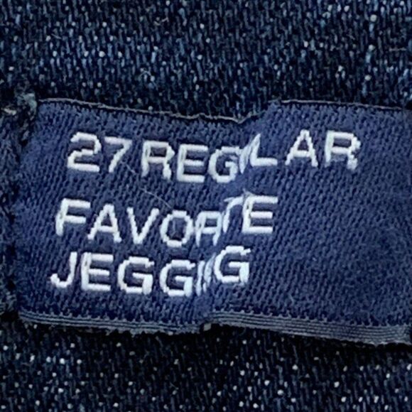Gap Jeans sz 27 4 R Favorite Jegging Mid Rise Dark Wash Inseam 26.5" Women's - Picture 9 of 11